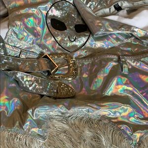 Dolls Kill Holographic Cowgirl Costume